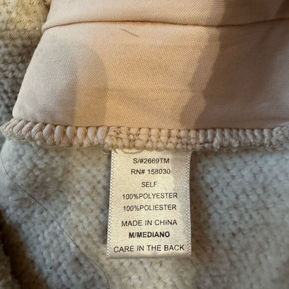 Love Tree plaid Sherpa pull over size Small - Picture 6 of 7